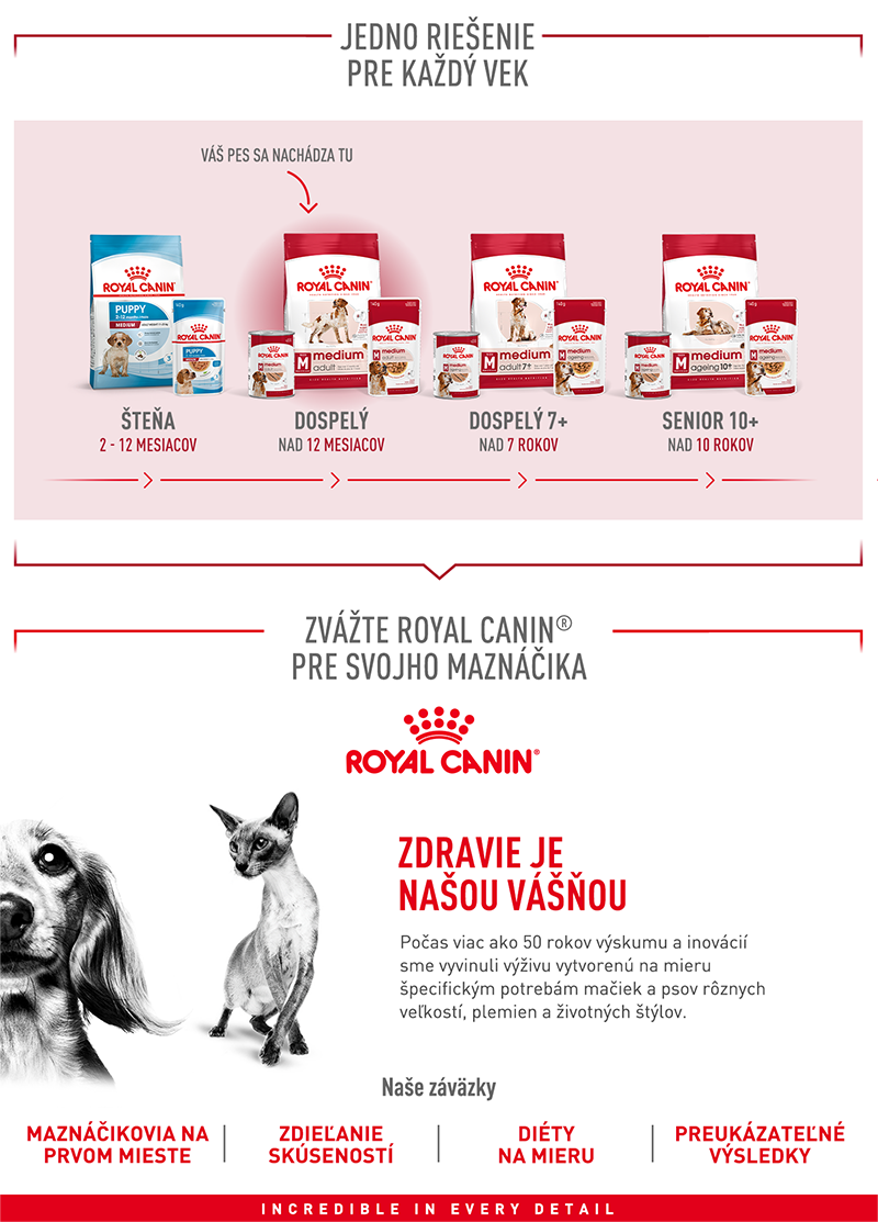 ROYAL CANIN Medium Adult granule pre dospelých psov stredných plemien starších ako 12 mesiacov