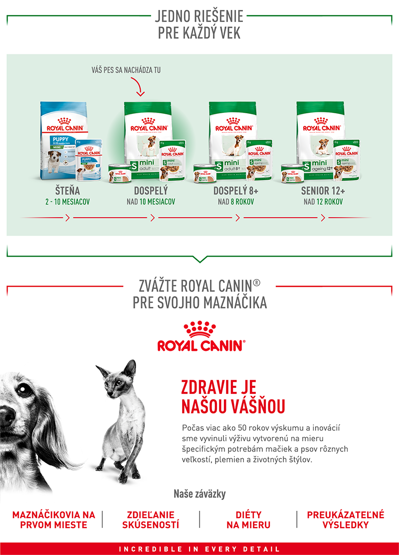 ROYAL CANIN Mini Adult granule pre dospelých psov malých plemien