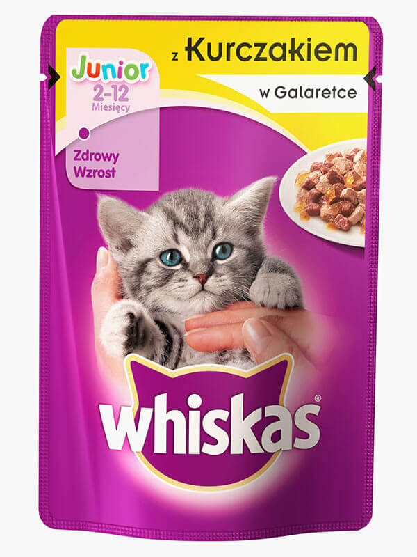 WHISKAS Junior kuracie v želé 100g cena a recenzie WHISKAS FERA.SK