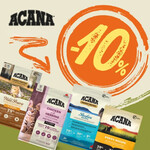 Akcia ACANA zľava 10 % na krmivo 1,8 kg a 2 kg