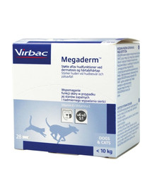 VIRBAC Megaderm Doplnok stravy pre psov a mačky do 10 kg na kožné problémy 28x4 ml