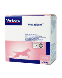 VIRBAC Megaderm  Doplnok stravy pre psov 10-30 kg pri kožných problémoch 28x8 ml