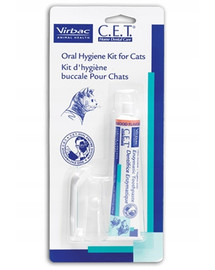 VIRBAC Dental kit Stomatologická súprava pre mačky - 43 g