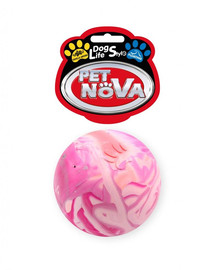 PET NOVA DOG LIFE STYLE Plná guľa, plávajúca, 6 cm, viacfarebná, vanilková aróma