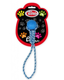 PET NOVA DOG LIFE STYLE Lopta  s lanom, 40 cm, modrá,  mätová vôňa