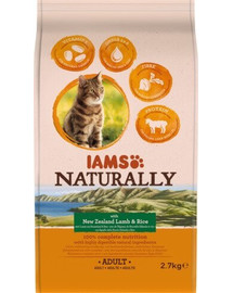 IAMS Naturally Adult Cat with New Zealand Lamb & Rice 2,7 kg