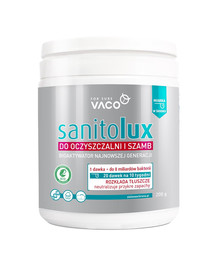 VACO ECO Sanitolux - Bioaktivátor pre čističky odpadových vôd a septiky 200 g