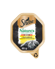 SHEBA Nature's Collection 85 g v kuracej a paprikovej omáčke