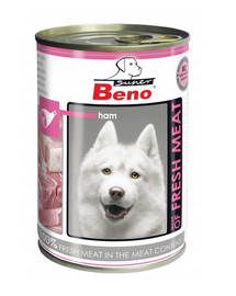 BENEK Super BENO Meat pre dospelých psov šunka 400 g