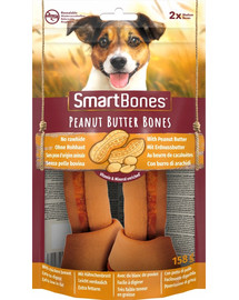SmartBones Peanut Butter medium – Žuvacie tyčinky pre psov stredných plemien s arašidovým maslom 2 ks