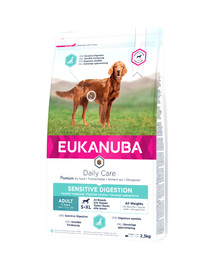 EUKANUBA Daily Care Adult Sensitive Digestion Granule pre psov s citlivým tráviacim traktom – kuracie mäso 2,3 kg