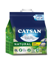 CATSAN Natural hrudkujúca podstielka pre mačky 8l