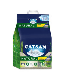 CATSAN Natural hrudkujúca podstielka pre mačky 20l