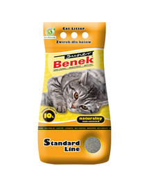Benek Super Standard bentonitové stelivo natural 10 L