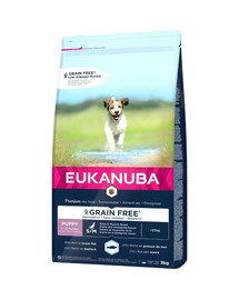 EUKANUBA Grain Free Small & Medium Puppy Granule pre šteňatá malých a stredných plemien 3 kg