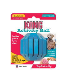 KONG Puppy Activity Ball S hryzátko pre šteniatka