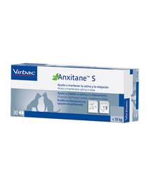 VIRBAC Anxitane Doplnok stravy na zmiernenie stresu pre psov a mačky do 10 kg S 30 tabliet