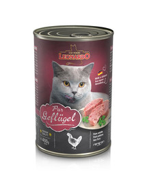 LEONARDO Quality Selection Hydina v konzerve pre mačky 6 x 400 g
