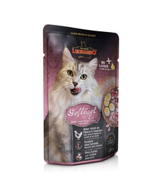 LEONARDO Finest Selection Kapsička pre mačky Hydina a vajcia 16 x 85 g