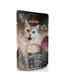 LEONARDO Finest Selection Jahňacie s brusnicami pre mačky 16 x 85 g