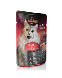 LEONARDO Finest Selection Kapsička pre mačky Teľacie mäso so zeleninou 16 x 85 g