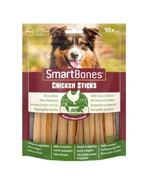 SmartBones Žuvacie tyčinky  s kuracím mäsom a zeleninou pre psy 10 ks