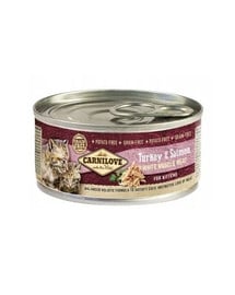 CARNILOVE Kittens turkey & salmon 12x100 g morčacie a losos pre mačiatka