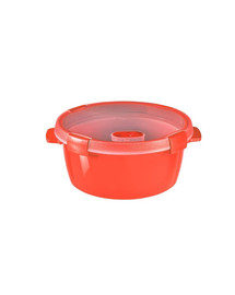 CURVER Parný hrniec Mikrovlnná nádoba na potraviny s vekom 1,6 l červená farba