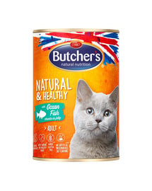 BUTCHER'S Natural&Healthy Cat ryby v aspiku 400 g