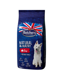 BUTCHER'S Natural&Healthy Dog hovädzie 3 kg