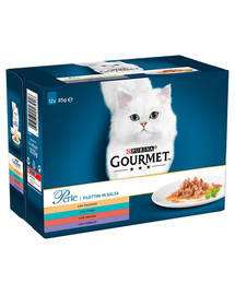 GOURMET Perle Collection of Mini Krmivo pre mačky v omáčke 12x85g