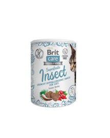 BRIT Care Cat Snack Superfruits insects Pochúťky pre mačky 100 g