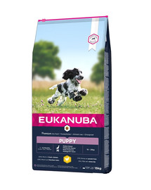 EUKANUBA Puppy Medium Breeds Chicken bohatá na čerstvé kurča 15 kg