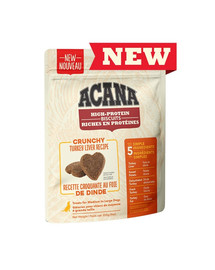 ACANA High protein crunchy treats 100 g maškrty s morčacou pečeňou pre psov