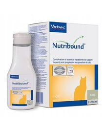 VIRBAC Nutribound Orálny roztok pre mačky v rekonvalescencii 3 x 150 ml