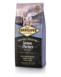 CARNILOVE Puppy morčacie s lososom 4 kg