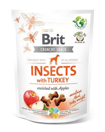 BRIT Care Dog Crunchy Crakcer Insect & Turkey 200 g chrumkavé pochúťky s hmyzom