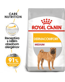 ROYAL CANIN Medium Dermacomfort 12 kg granule pre stredné psy s problémami s kožou a srsťou