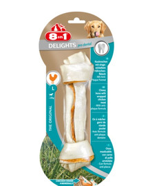 8IN1 Maškrta Dental Delights Bone L 1ks