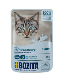 BOZITA Herring Sleď v omáčke pre mačky 85 g