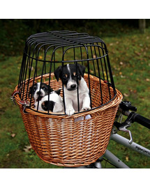 TRIXIE Přepravní koš pro psy na kolo s drátěnou kabinou, do 8 kg