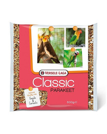 VERSELE-LAGA Parakeet Classic 500 g krmivo pre stredné papagáje, nymfy, hrdličky