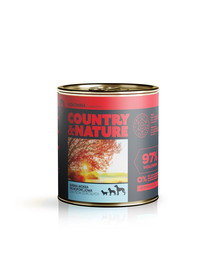 COUNTRY & NATURE Bezobilná konzerva hovädzie mäso so zeleninou 850 g
