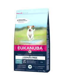 EUKANUBA Grain Free Small & Medium Granule pre dospelých psov  malých a stredných plemien 3 kg