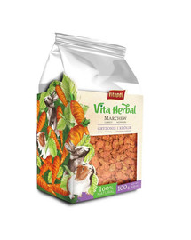 VITAPOL Vita Herbal Mrkva sušená pre hlodavce a králiky – doplnkové krmivo 100 g