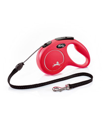 FLEXI Vodítko automatické New Classic M Linka 5 m červené