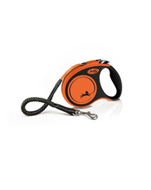 FLEXI Xtreme Tape S 5 m Vodítko pre psa oranžová farba