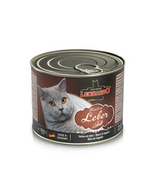 LEONARDO Quality Selection Konzerva pre mačky bohatá na  pečeň 6 x 200 g