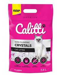 CALITTI Crystals silikónové stelivo pre mačky 25,6 l (8 x 3,8 l)