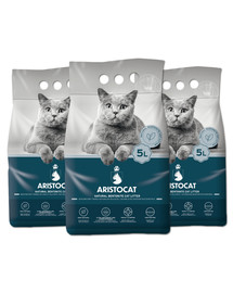 ARISTOCAT Bentonite Plus Stelivo natural 15 l (3 x 5 l)